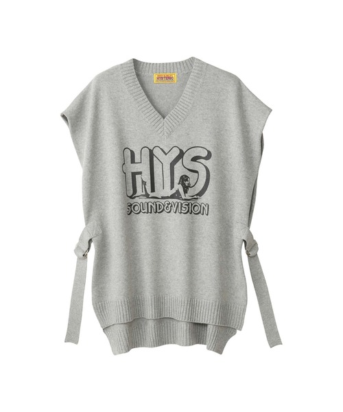 HYSTERIC GLAMOUR(ヒステリックグラマー)の「JUST LEAN BACK ベスト(ベスト・レディース・ブラック/グリーン/トップグレー・FREE)」の3枚目の写真