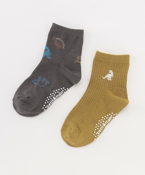 petit main（プティマイン）の「アソート2Pアンクルソックス（ソックス/靴下・キッズ・ライトピンク/マスタード/ライトグリーン/ベージュ・SS/S/L/M）」の4枚目の写真