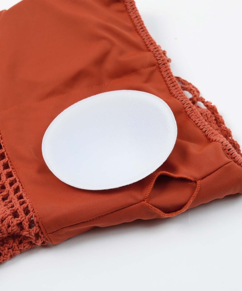 SEA DRESS(シードレス)の「ペプラムクロシェビキニ/水着(水着・レディース・アイボリー/ダークオレンジ/ブラウン/ホワイト系その他/ブラック系その他・M/S/L)」の21枚目の写真