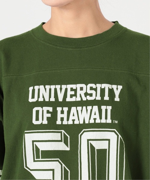 FRAMeWORK(フレームワーク)の「【COUTURE D`ADAM/クチュールドアダム】HAWAII UNIV FOOTBALL Tシャツ◆(Tシャツ/カットソー・レディース・ホワイト/グリーン・FREE)」の12枚目の写真