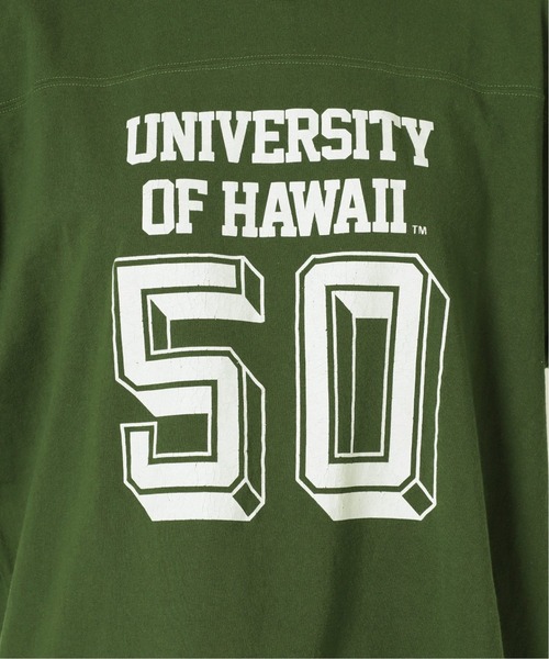 FRAMeWORK(フレームワーク)の「【COUTURE D`ADAM/クチュールドアダム】HAWAII UNIV FOOTBALL Tシャツ◆(Tシャツ/カットソー・レディース・ホワイト/グリーン・FREE)」の17枚目の写真
