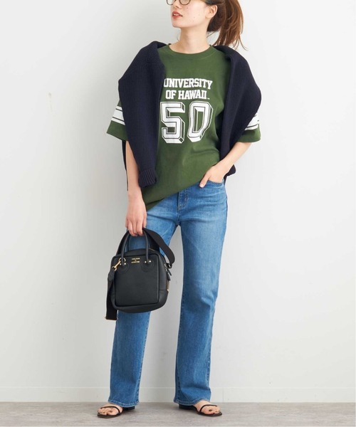 FRAMeWORK(フレームワーク)の「【COUTURE D`ADAM/クチュールドアダム】HAWAII UNIV FOOTBALL Tシャツ◆(Tシャツ/カットソー・レディース・ホワイト/グリーン・FREE)」の21枚目の写真