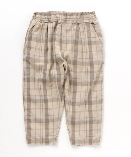 apres les cours（アプレレクール）の「ゆったりテーパードパンツ/7days Style pants_ストレッチ 9分丈（その他パンツ・キッズ・ブラウン/グレー/チェック/パープル/ベージュ/アイボリー/ミント/クリーム・100/120/130/90/110/80/140）」の8枚目の写真