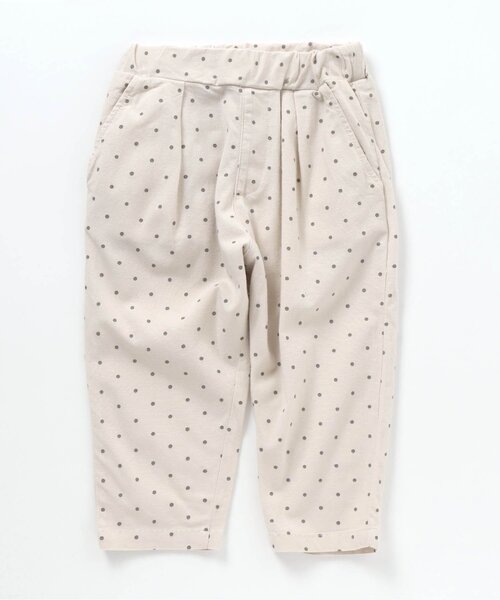 apres les cours（アプレレクール）の「ゆったりテーパードパンツ/7days Style pants_ストレッチ 9分丈（その他パンツ・キッズ・ブラウン/グレー/チェック/パープル/ベージュ/アイボリー/ミント/クリーム・100/120/130/90/110/80/140）」の2枚目の写真