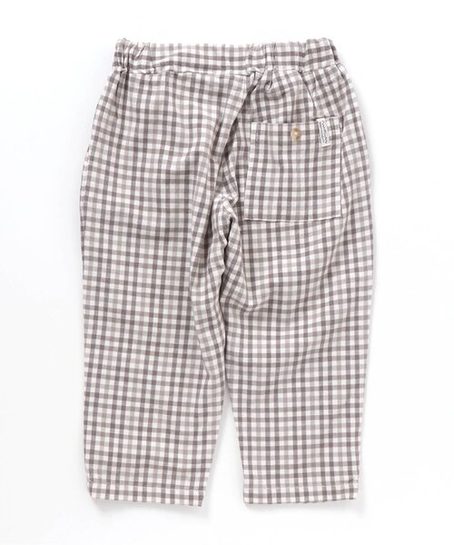 apres les cours（アプレレクール）の「ゆったりテーパードパンツ/7days Style pants_ストレッチ 9分丈（その他パンツ・キッズ・ブラウン/グレー/チェック/パープル/ベージュ/アイボリー/ミント/クリーム・100/120/130/90/110/80/140）」の15枚目の写真