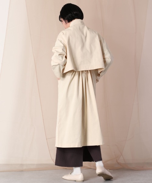 cepo（セポ）の「マルチレイヤーハイネックコート　２ＷＡＹ（その他アウター・レディース・オフホワイト/イエロー/オレンジ・M）」の2枚目の写真