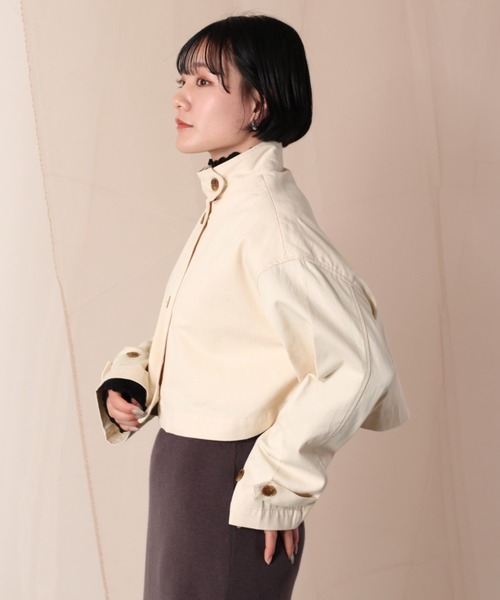 cepo（セポ）の「マルチレイヤーハイネックコート　２ＷＡＹ（その他アウター・レディース・オフホワイト/イエロー/オレンジ・M）」の10枚目の写真