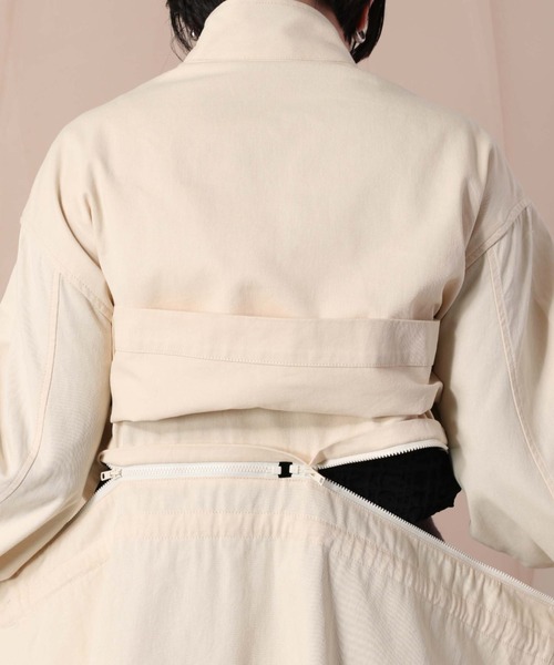 cepo（セポ）の「マルチレイヤーハイネックコート　２ＷＡＹ（その他アウター・レディース・オフホワイト/イエロー/オレンジ・M）」の12枚目の写真