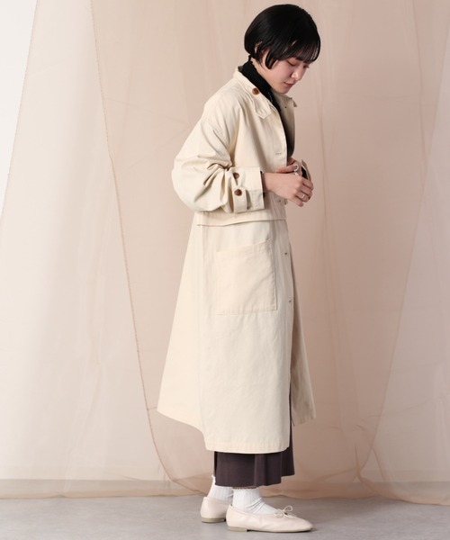 cepo（セポ）の「マルチレイヤーハイネックコート　２ＷＡＹ（その他アウター・レディース・オフホワイト/イエロー/オレンジ・M）」の7枚目の写真