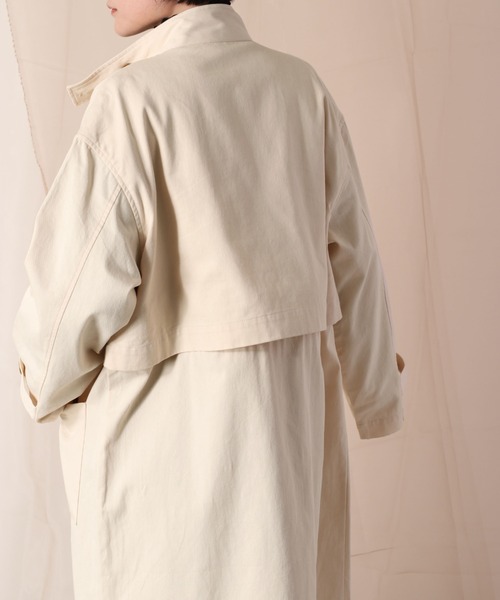 cepo（セポ）の「マルチレイヤーハイネックコート　２ＷＡＹ（その他アウター・レディース・オフホワイト/イエロー/オレンジ・M）」の17枚目の写真