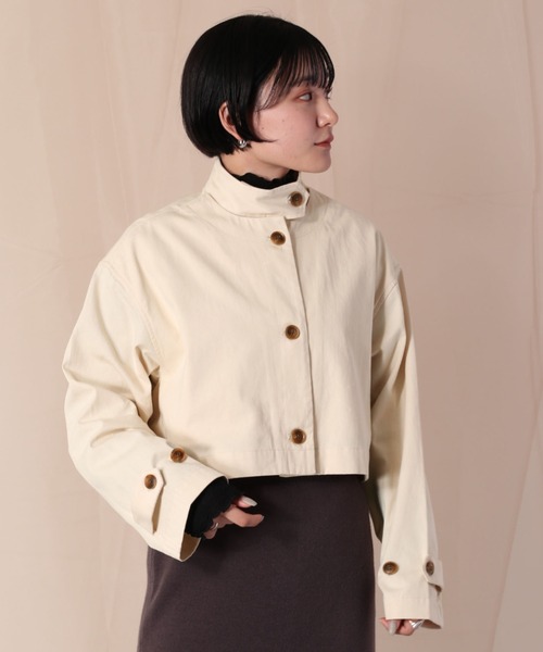 cepo（セポ）の「マルチレイヤーハイネックコート　２ＷＡＹ（その他アウター・レディース・オフホワイト/イエロー/オレンジ・M）」の9枚目の写真