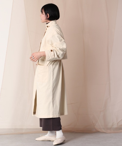 cepo（セポ）の「マルチレイヤーハイネックコート　２ＷＡＹ（その他アウター・レディース・オフホワイト/イエロー/オレンジ・M）」の6枚目の写真