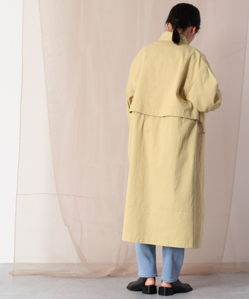 cepo（セポ）の「マルチレイヤーハイネックコート　２ＷＡＹ（その他アウター・レディース・オフホワイト/イエロー/オレンジ・M）」の20枚目の写真