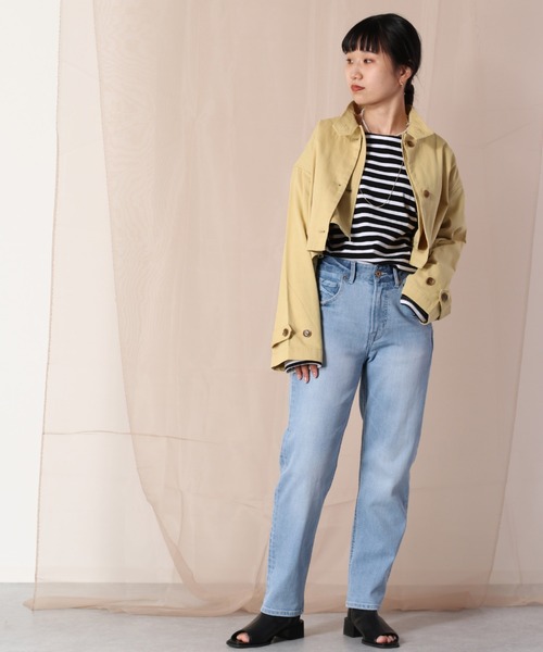 cepo（セポ）の「マルチレイヤーハイネックコート　２ＷＡＹ（その他アウター・レディース・オフホワイト/イエロー/オレンジ・M）」の21枚目の写真