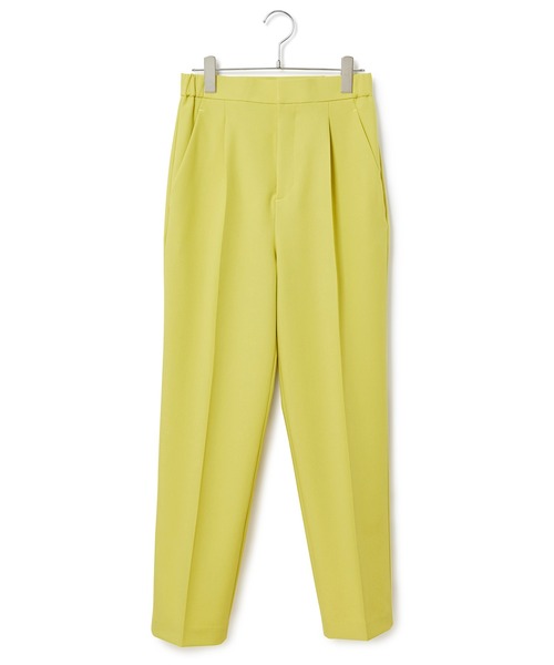 ADAM ET ROPE'(アダムエロペ)の「【アウトレット店舗・WEB限定】カラーサイドイージースリムスラックス(スラックス・レディース・ブラック/ラベンダー/サックスブルー/ミント・38/36)」の2枚目の写真