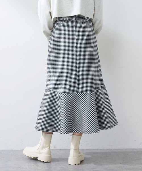 OLIVE des OLIVE（オリーブデオリーブ）の「美シルエットマーメイドスカート（スカート・レディース・ブラック/アイボリー/ワンウォッシュ/スミクロ・FREE）」の14枚目の写真