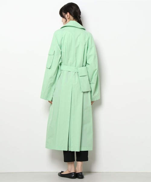 LE CIEL BLEU(ルシェルブルー)の「ユーティリテートレンチコート / Utility Trench Coat(トレンチコート・レディース・ホワイト/ライトグリーン・36)」の19枚目の写真
