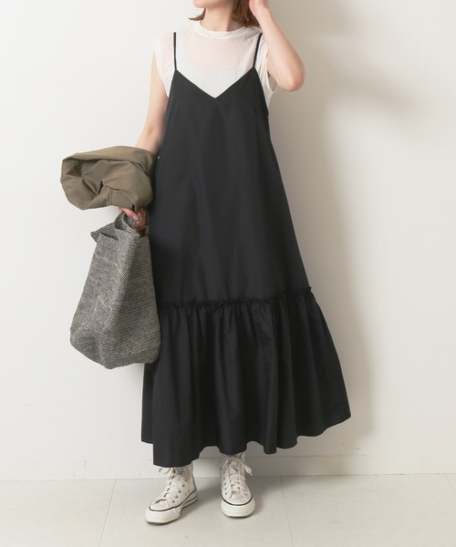 spick and span ナイロンタスランティアードキャミワンピース Spick & Span（スピックアンドスパン）の「ナイロンタスラン