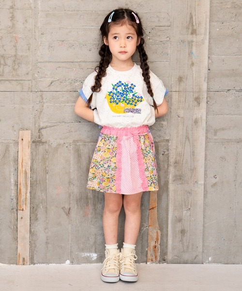 RAGMART（ラグマート）の「パッチワークスカパン（スカート・キッズ・ブルー/ピンク/イエロー・100cm）」の12枚目の写真