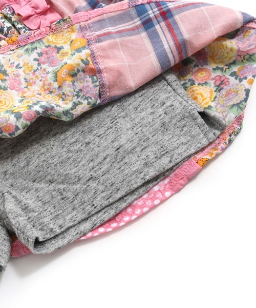 RAGMART（ラグマート）の「パッチワークスカパン（スカート・キッズ・ブルー/ピンク/イエロー・100cm）」の22枚目の写真