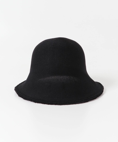 SENSE OF PLACE by URBAN RESEARCH(センスオブプレイスバイアーバンリサーチ)の「編みフリンジチューリップハット(ハット・レディース・ブラック/ベージュ・ONE)」の6枚目の写真