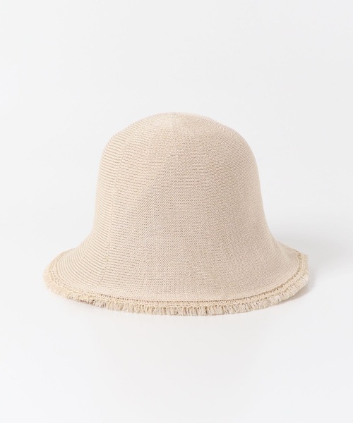 SENSE OF PLACE by URBAN RESEARCH(センスオブプレイスバイアーバンリサーチ)の「編みフリンジチューリップハット(ハット・レディース・ブラック/ベージュ・ONE)」の7枚目の写真