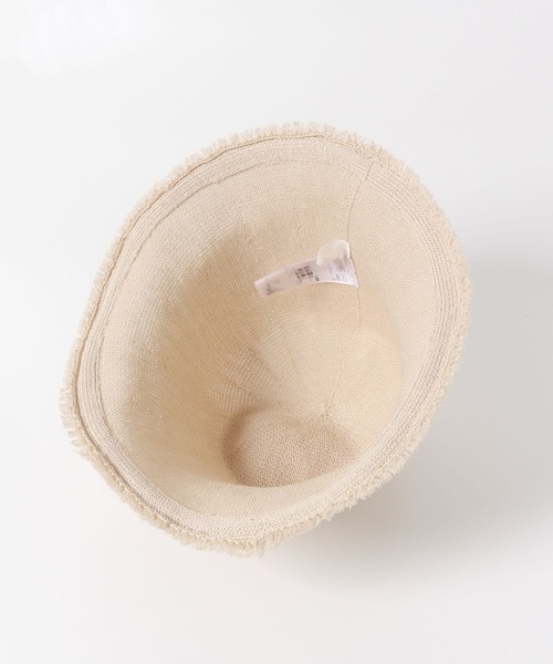 SENSE OF PLACE by URBAN RESEARCH(センスオブプレイスバイアーバンリサーチ)の「編みフリンジチューリップハット(ハット・レディース・ブラック/ベージュ・ONE)」の3枚目の写真