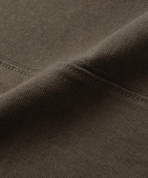 GLAZOS（グラソス）の「天竺・USAコットン ドロップショルダーフットボール7分袖Tシャツ（Tシャツ/カットソー・キッズ・イエロー/カーキ/チャコールグレー・130cm/140cm/150cm/160cm/170cm）」の14枚目の写真