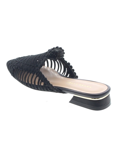 JELLY BEANS（ジェリービーンズ）の「スカラップメッシュミュール(204-52763)JELLY BEANS(ジェリービーンズ)（サンダル・レディース・ブラック/アイボリー/ラベンダー・S/M/L）」の10枚目の写真