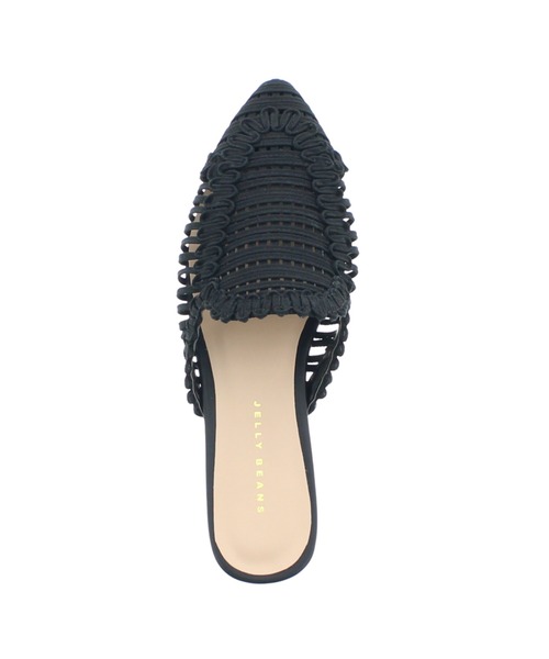 JELLY BEANS（ジェリービーンズ）の「スカラップメッシュミュール(204-52763)JELLY BEANS(ジェリービーンズ)（サンダル・レディース・ブラック/アイボリー/ラベンダー・S/M/L）」の11枚目の写真