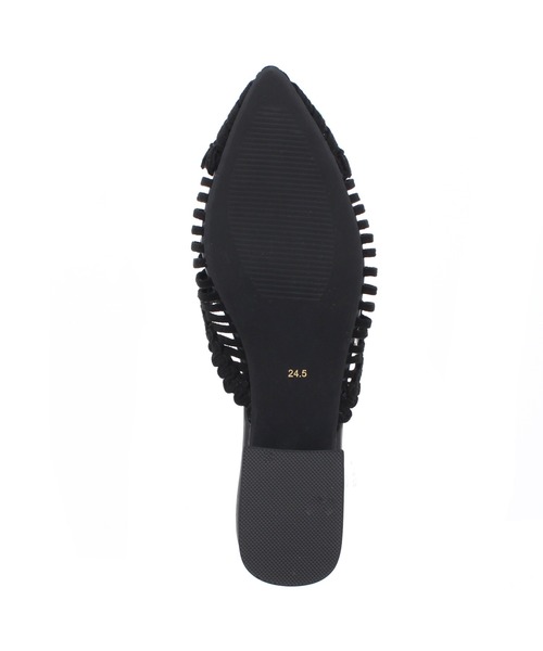 JELLY BEANS（ジェリービーンズ）の「スカラップメッシュミュール(204-52763)JELLY BEANS(ジェリービーンズ)（サンダル・レディース・ブラック/アイボリー/ラベンダー・S/M/L）」の12枚目の写真