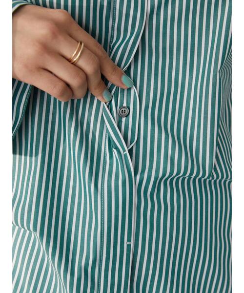 AMERICAN HOLIC（アメリカンホリック）の「イージーケアオープンスリーブシャツ（シャツ/ブラウス・レディース・オフホワイト/グリーン系その他3/イエロー系その他3/レッド系その他2・M/L）」の14枚目の写真