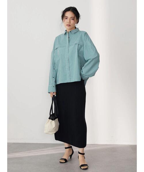 AMERICAN HOLIC（アメリカンホリック）の「イージーケアオープンスリーブシャツ（シャツ/ブラウス・レディース・オフホワイト/グリーン系その他3/イエロー系その他3/レッド系その他2・M/L）」の22枚目の写真