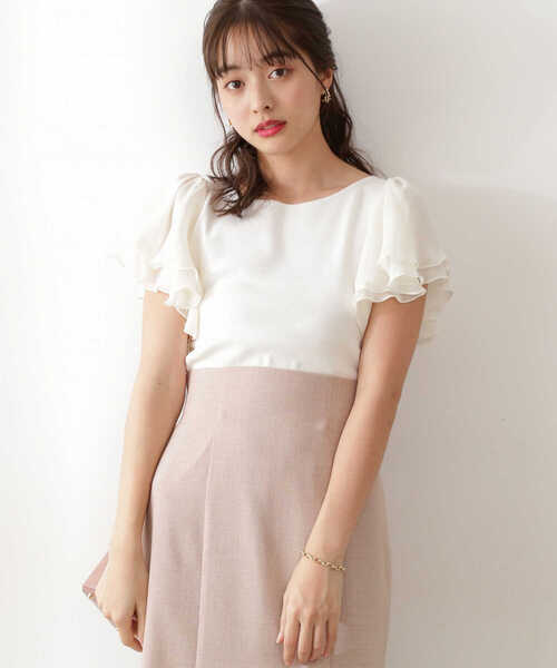 PROPORTION BODY DRESSING（プロポーションボディドレッシング）の「ラッフルスリーブニット / 1212170404（ニット/セーター・レディース・ブラック/ホワイト/ピンク/パープル・FREE）」の11枚目の写真