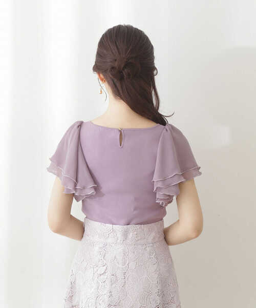 PROPORTION BODY DRESSING（プロポーションボディドレッシング）の「ラッフルスリーブニット / 1212170404（ニット/セーター・レディース・ブラック/ホワイト/ピンク/パープル・FREE）」の19枚目の写真