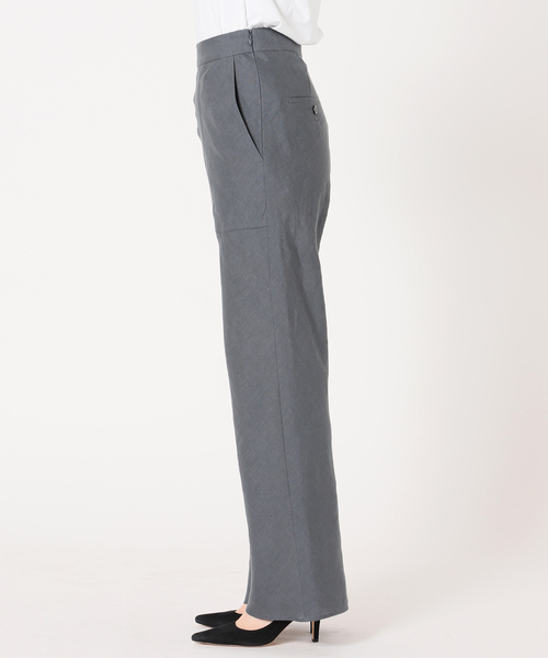 美品✨2023SS ヴェルメイユパーイエナ　ベルギーリネンパンツ　グレー セール】ベルギーリネンパンツ（その他パンツ）｜VERMEIL par