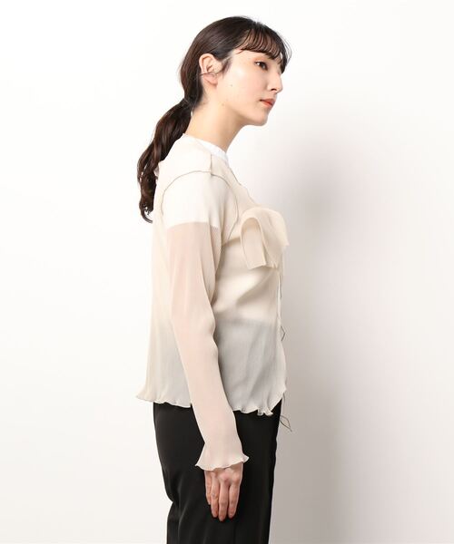 kotohayokozawa(コトハヨコザワ)の「kotohayokozawa CARDIGAN TD22S-CR(カーディガン/ボレロ・レディース・カーキ/ベージュ/ブラック・FREE)」の17枚目の写真