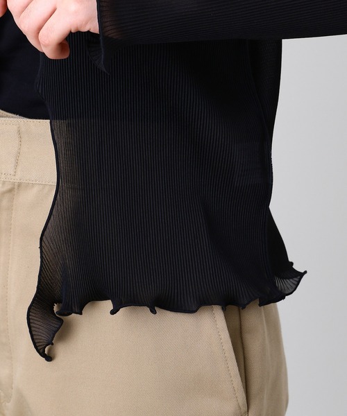 kotohayokozawa(コトハヨコザワ)の「kotohayokozawa CARDIGAN TD22S-CR(カーディガン/ボレロ・レディース・カーキ/ベージュ/ブラック・FREE)」の13枚目の写真