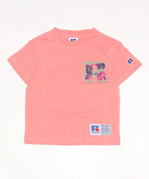 Russell Athletic（ラッセルアスレティック）の「【RUSSELL】手書きロゴTee（100～150cm）（Tシャツ/カットソー・キッズ・ブラック/オフホワイト/ピンク・100/110/120/130/140/150）」の3枚目の写真