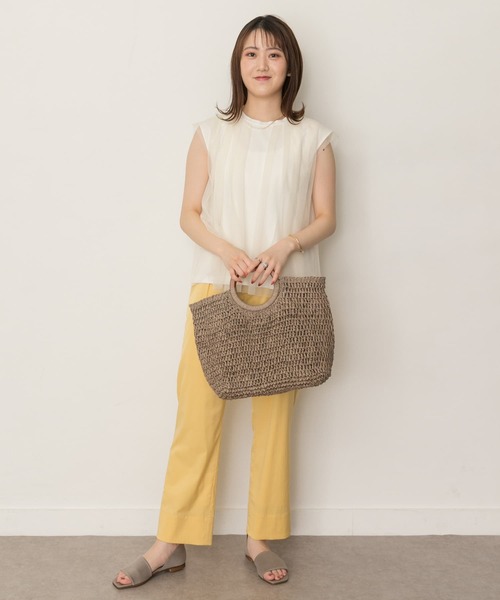 RODE SKO(ロデスコ)の「ウッドハンドルペーパーバッグ(トートバッグ・レディース・ブラック/グレー/オリーブ/ナチュラル・ONE)」の20枚目の写真