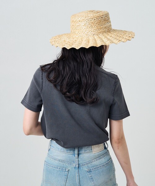 FREAK'S STORE(フリークスストア)の「Casselini/キャセリーニ なみなみハット(ハット・レディース・ブラック/ナチュラル・ONE SIZE)」の20枚目の写真