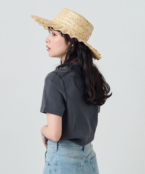 FREAK'S STORE(フリークスストア)の「Casselini/キャセリーニ なみなみハット(ハット・レディース・ブラック/ナチュラル・ONE SIZE)」の18枚目の写真