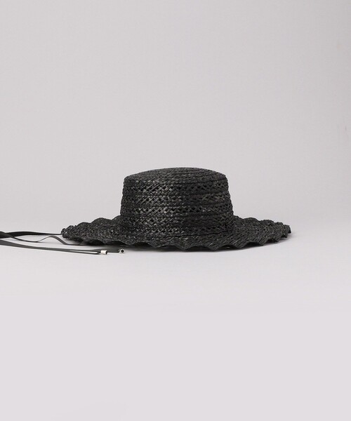 FREAK'S STORE(フリークスストア)の「Casselini/キャセリーニ なみなみハット(ハット・レディース・ブラック/ナチュラル・ONE SIZE)」の16枚目の写真