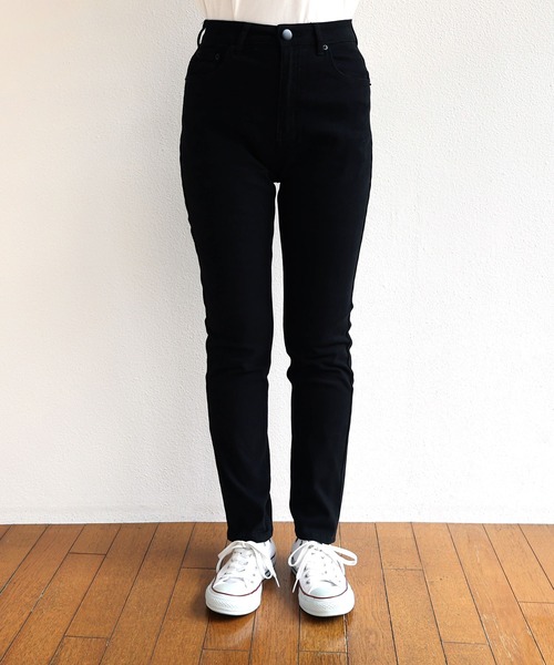 andme(アンドミー)の「ストレッチツイルスキニーパンツ(その他パンツ・レディース・ブラック・S/M/L)」の6枚目の写真