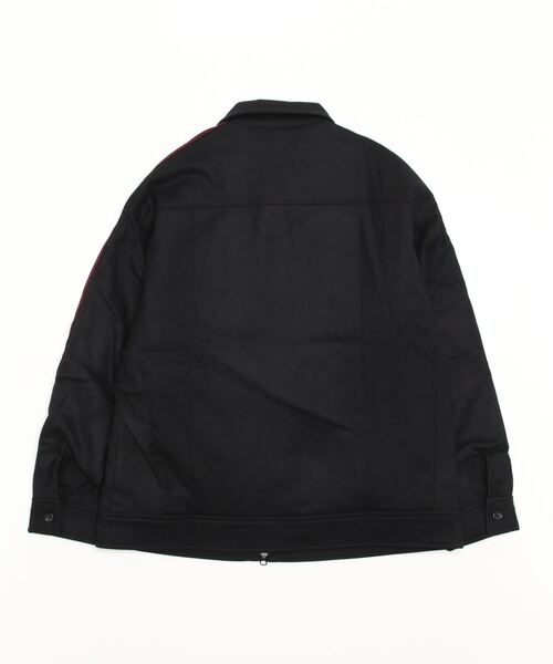 BLUE TORNADO（ブルートルネード）の「BLUE TORNADO∴フランネル袖ラインキルト中綿スイングトップ（ブルゾン・メンズ・ブラック・M/L）」の2枚目の写真