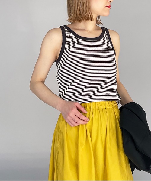 PICCIN(ピッチン)の「タンクトップ(タンクトップ・レディース・チャコールグレー/ブラック系その他2/モカ/オフホワイト・M)」の18枚目の写真