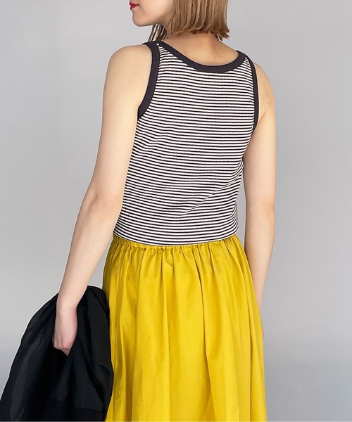 PICCIN(ピッチン)の「タンクトップ(タンクトップ・レディース・チャコールグレー/ブラック系その他2/モカ/オフホワイト・M)」の19枚目の写真