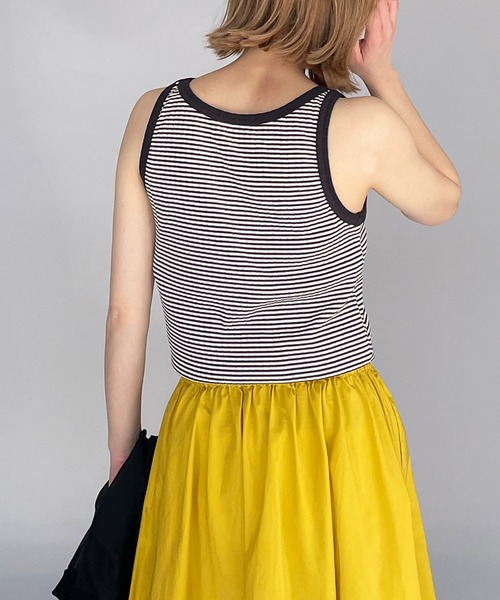 PICCIN(ピッチン)の「タンクトップ(タンクトップ・レディース・チャコールグレー/ブラック系その他2/モカ/オフホワイト・M)」の20枚目の写真