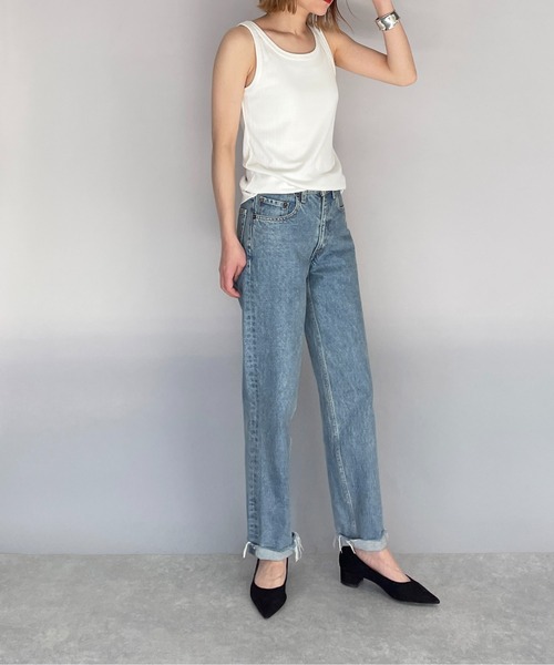 PICCIN(ピッチン)の「タンクトップ(タンクトップ・レディース・チャコールグレー/ブラック系その他2/モカ/オフホワイト・M)」の12枚目の写真