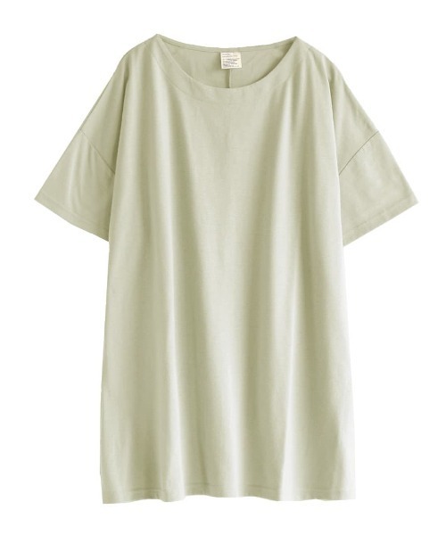 zootie(ズーティー)の「【シンプルさが丁度いいオーバーサイズT】 URBAN PLUS オーバーカットソー(Tシャツ/カットソー・レディース・ライトピンク/ブラック/ライトブルー/チャコール/イエロー系その他/オフホワイト/グレイッシュブルー/ライトカーキ/グレイッシュベージュ/ネイビー/アイボリー/ラベンダー/ライトベージュ/スモークピンク/ブラウン系その他/ダークグリーン/テラコッタ・フリー)」の22枚目の写真